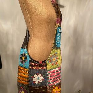 Super cute Multicolored patchwork hobo bag.
